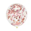 Exportación Transfronteriza Globos de Lentejuelas de 12 pulgadas Globos Transparentes con Confeti Globos de Papel de Aluminio Coloridos Lentejuelas 2.8g Globos