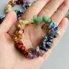 Grava Natural Colorida Adornos Manuales Irregulares Regalos Navideños Mejor Amigo de Pareja Mismo Pulsera Moda Étnica Retro Tendencia