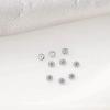F136 Titanio DIY Aire Tuohuazi Placa de Perforación Fondo Plano Broca G23 Aleación de Titanio Aretes Pin para Lengua Uña Enterrada Accesorios de Perforación