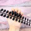 Uñas postizas mate mate Largo T corto T tira parche de uña postiza ballet usar arte de uñas
