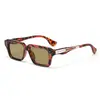 Gafas de Sol Cuadradas Transfronterizas con un Toque de Lujo, Moda Europea y Americana, Gafas de Sol de Moda con Tachuelas, Gafas de Sol Versátiles y Elegantes para Protección Solar