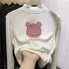 Camiseta Interior Térmica de Doble Cara con Cuello Medio Alto de Manga Larga, Gruesa, para Niñas Mayores, Cálida, Moderna, Otoño e Invierno