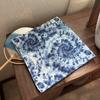 Gong Pei 2024 Nuevo Pañuelo Cuadrado Pequeño Tie-dye Verano Vintage Pañuelo para la Cabeza Protector Solar Baotou Pañuelo Elegante Combinable Pañuelo Pequeño