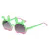 Super Lindos Dibujos Animados de Conejitos Gafas de Sol Estilo Dulce Color Crema para Bebés para Actuaciones en Escenario Atuendo de Moda Gafas de Sol con Protección Solar