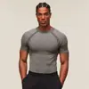 Onyx Nueva Camiseta Deportiva de Running Tiburón Fitness Top Casual Transpirable Ajustada de Manga Corta Casual Running
