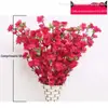 Galho de Flor de Pessegueiro Artificial Haste Única Flor de Cerejeira Decoração de Sala de Estar Galho Flor de Ameixeira Flor de Seda Árvore Falsa Decoração de Paisagismo Flor Artificial