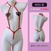 Lencería Sexy, Mono Sexy, Cuello Halter con Perlas, Citas en Pareja, Pijamas Empaquetados, Entrega de Fábrica 4035