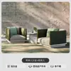 Juego de Sofá de Teca para Exteriores Patio de Villa Silla de Mimbre Impermeable para Exteriores Diseñador Muebles de Madera Maciza para Jardín