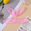 Orejas de Conejo de Encaje Hueco Accesorios para Joyería DIY Estilo Coreano Lindos Accesorios de Lazo Pasador Diadema Accesorios para Ropa