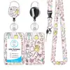 Portatarjeta de identificación retráctil médico original nuevo con cordón, colgante de placa de identificación personalizada para el lugar de trabajo y la oficina, directo de fábrica