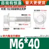 Parafusos Sextavados com Flange Classe 10.9 Pretos Gb5787 Parafusos com Flange e Dentes M6M10-M16