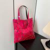 Bolso Rombo Geométrico con Costura Láser Nuevo 2024 Bolso de Hombro para Mujer de Color Sólido de Moda Lentejuelas Bolso Tote de Gran Capacidad