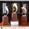 Trofeo Popular de Estrella de Cinco Puntas de Aleación de Zinc Chapado en Metal Premios Artesanía Metálica Adorno de Estrella Insignia
