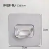 Suporte Telescópico para Vara de Cortina Base Fixadora Sem Furos Suporte Barra Transversal Gancho Clipe para Pendurar Acessórios Adesivo