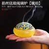 Queimador de Incenso de Vidro Esmaltado Filigrana para Casa Interior Queimador de Incenso de Sândalo Agarwood Queimador de Incenso para Cerimônia do Chá Ornamentos