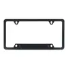 Marco Brillante para Placa de Matrícula Acero Inoxidable Cubierta para Placa de Matrícula de Coche Accesorios para Coche con Tornillos Cubierta Soporte Neutro para Placa de Matrícula de Coche de EE. UU.