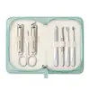 Set Personalizado de Cortaúñas de Alta Gama de 7 Piezas, Herramientas de Manicura para el Hogar, Cortaúñas Portátiles, Artículos de Regalo, Lote Pequeño