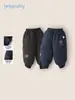 Calça Jerry para Bebês Meninos 2026 Inverno Novo Jogger Pequeno para Bebê com Veludo Quente Calça de Algodão Infantil