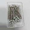 Juego de Caja de Pines de Vidrio de Colores para Sastrería de Prendas, Pines de Posicionamiento, Pines de Fijación, Pines de Vidrio, 100 Piezas de Pines de Posicionamiento