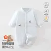 Macacão de bebê, roupas de bebê para outono e inverno, acolchoado e espesso para aquecimento, macacão sem costura, traje para engatinhar, roupas de bebê An'yang
