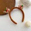 Limpiador Facial Diadema Navideña Accesorios para el Cabello de Astas Diadema de Felpa Otoño e Invierno Pasador Lindo de Alce Muñeco de Nieve Tocado de Año Nuevo para Mujeres