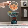 Novos Enfeites de Pintura de Areia Movediça Estilo Chinês Time-Lapse Atacado Ampulheta de Luxo Leve Decorações para Sala de Estar Escritório Presentes de Inauguração