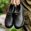 Moda transfronteriza zapatos de lluvia bajos para hombre zapatos acuáticos de un paso para hombre zapatos de goma día lluvioso Joker zapatos para vadear para hombre al por mayor