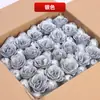 Atacado do Fabricante Rosa Azul Dourado Encantadora Cristal Artificial Flor de Rosa 520 Dia dos Namorados Chinês Flor Artificial Decoração de Casamento