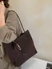Otoño/Invierno 2026 Bolso de Hombro Grande de Mujer con Estampado de Leopardo Vintage Bolso Tote Casual Simple para la Clase y el Trayecto