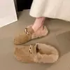 Mocassins fofos para calçar sem cadarço para mulheres, novo estilo outono/inverno 2026, sapatos confortáveis para usar ao ar livre, sapatilhas estilo Birkenstock