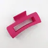 Nuevo Estilo Más Vendido 2025: Pinza de Garra Cuadrada Hueca Serie Color Macarrón Suave, Pinza de Tiburón Acabado Mate de Alta Gama