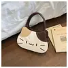 Bolso Bandolera de Gato Lindo de Dibujos Animados para Mujer, Diseño de Nicho, Moderno y Versátil, Bolso de Mano Juguetón, Bolso Bandolera