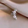 Pendientes Minimalistas Cuadrados de Zirconia Super Brillantes con Perla, Pinzas para Orejas de Lujo Ligero de Gama Alta para Mujeres sin Perforaciones, Accesorios de Oreja de Nicho a la Moda