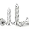 Tornillos Autorroscantes Ka con Recubrimiento de Hierro Zinc Blanco Cabeza Avellanada Personalizados M2M2.5M3M3.5M4 de Cabeza Plana Phillips