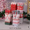 Saco de doces para decoração de Natal Saco de papel para embrulho de presente Saco de compras para presente Saco de papel para decoração de festa de Natal