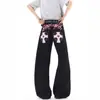 Comércio Exterior Transfronteiriço 2026 Primavera Jeans Preto Retro Americano de Cintura Alta Solto Slim-Fit em Estoque