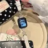 Corazón Dulce Diamante Cobre Zirconia Correa de Cuero Adecuada para Apple Watch iWatch 12ª Generación 11/10Ultrase