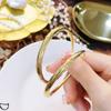 Pendientes grandes dorados de estilo coreano, joyería circular para las orejas, nueva moda, personalidad exagerada, elegante, joyería a juego al por mayor