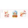 Navidad Lindos Dibujos Animados Pegatinas de Tatuaje Infantiles Lindas Divertidas Despegables Pegatinas Faciales Pegatinas de Decoración para Diario Impermeables Festival Fiesta
