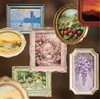 Pacote de Adesivos História Retrô: Série Caixa de Pintura para Colher Luz, Adesivos Decorativos DIY de Caixa de Pintura Vintage para Diários, 10 Folhas, 6 Designs