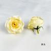 Cabeza de flor de rosa pequeña de diamante artificial de 5 cm de diámetro, pequeña rosa redonda, tocado para ropa, flor falsa, guirnalda de bricolaje, accesorios