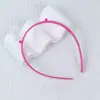 Fivela de chifre dentada interna cor doce material PS elástico de cabelo acessórios DIY fivela pequena de 1,2 cm 33 cm atacado