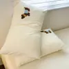 Fundas de Almohada de Algodón Waffle de Dibujos Animados, un Par de Rellenos de Almohada para Uso Doméstico de Adultos, Fundas de Almohada de Algodón Puro para Dormitorio de Estudiantes