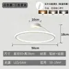Luminária de Teto LED Anel Minimalista Moderno Lâmpada de Quarto Criativa Nórdica Lustre Circular Luminárias
