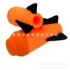 Cohete de Juguete Naranja de EVA para Niños con Ala de Cola Cohete de Algodón Perlado Modelo de Cohete de EVA
