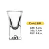 Juego de Copas de Vino con Vasos tipo Bala de Fondo Grueso, Vasos de Chupito Altos y Copas de Vino Pequeñas para Uso en Casa