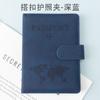 2026 Nuevo Portadocumentos Multifuncional de Cuero PU Sensible a la Presión Anti-Magnético RFID con Mapa para Pasaporte, Boletos y Tarjetas Venta Directa de Fábrica