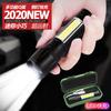 Lanterna LED Mini de Liga de Alumínio Portátil Multifuncional Recarregável por USB Cob Luz Forte Zoom Mini Lanterna Presente Personalizado pelo Fabricante