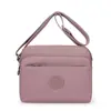 2025 Nuevo Bolso de Hombro Ligero de Lona para Mujer Tipo Mamá Bolso Cruzado de Tela Oxford con Múltiples Compartimentos Mochila Pequeña Personal