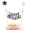 Nueva Versión de Decoración de Pastel de Cumpleaños Bandera Decorativa para Pastel Feliz Cumpleaños Bandera Colgante Celebración de Fiesta